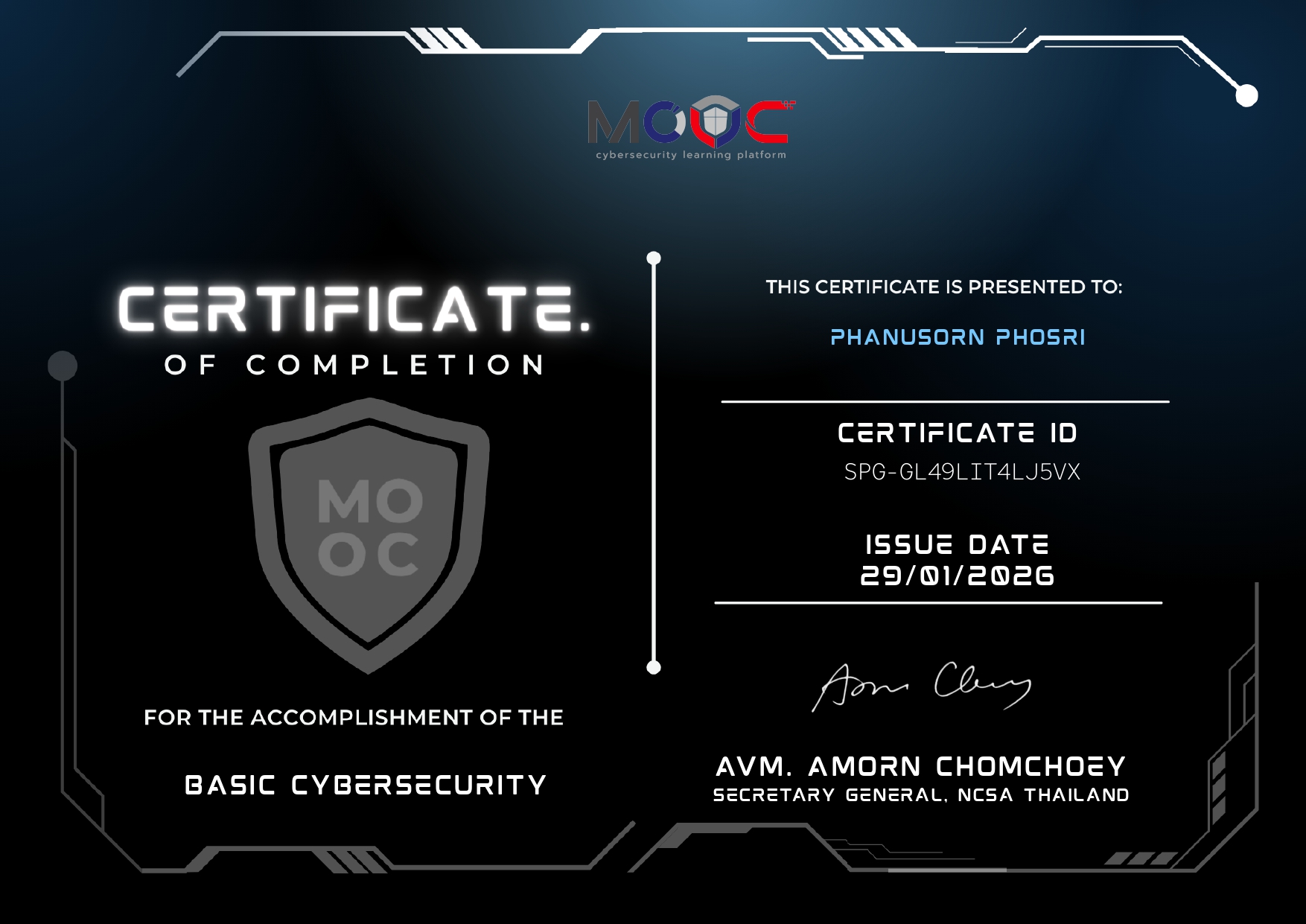 NCSA Certification